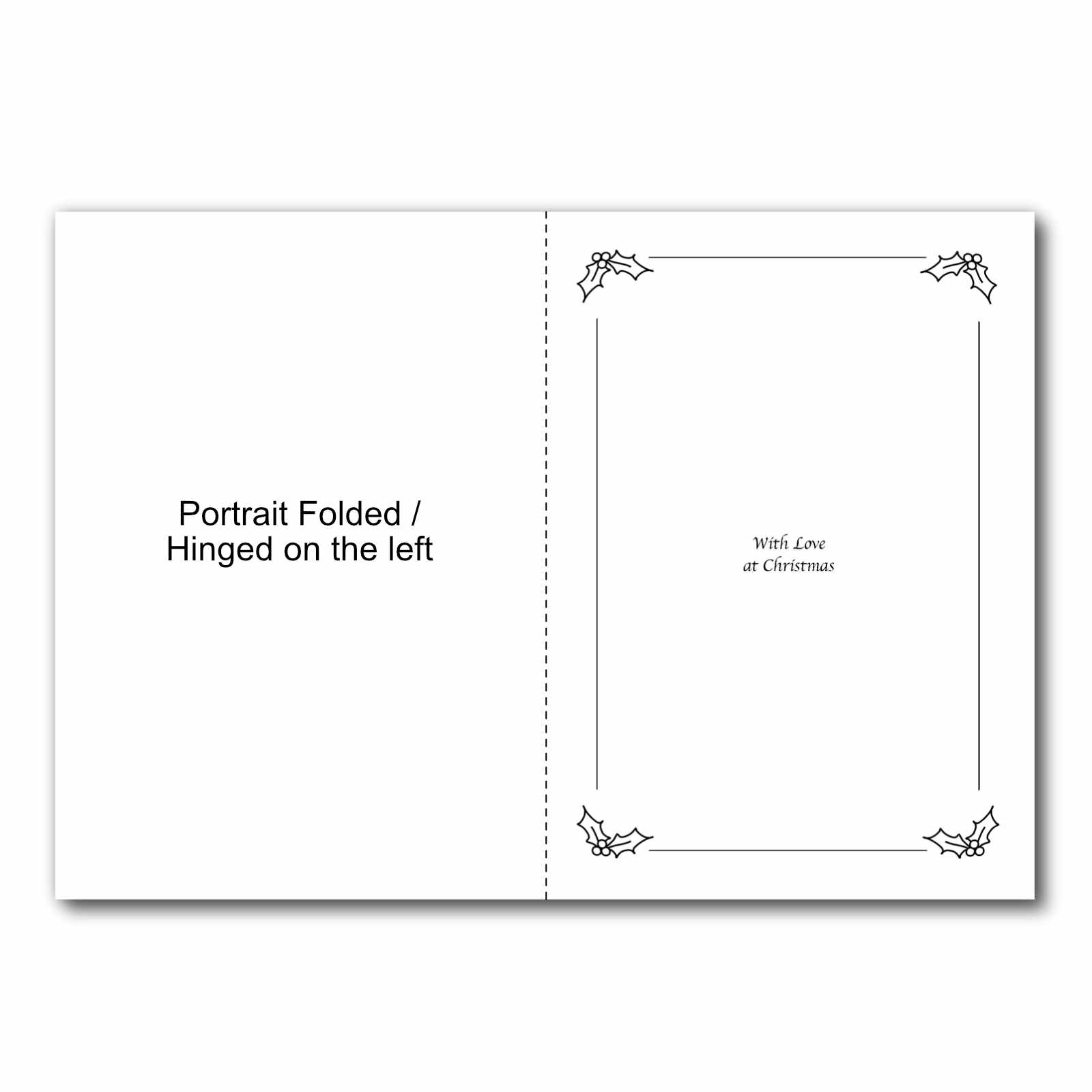 simple affordable christmas card inserts for hand made cards